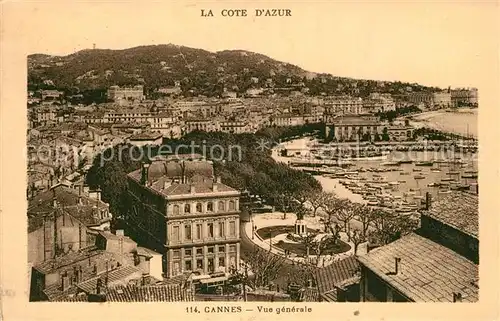 Cannes Alpes Maritimes Vue generale et le Port Cote d Azur Kat. Cannes