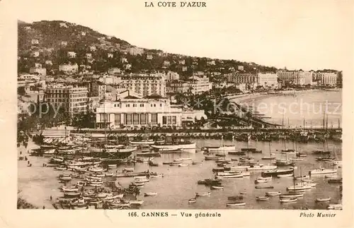 Cannes Alpes Maritimes Vue generale Port Cote d Azur Kat. Cannes