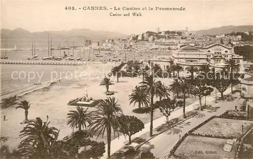 Cannes Alpes Maritimes Le Casino et la Promenade Port Cote d Azur Kat. Cannes