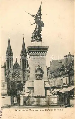 Moulins Allier Monument aux Enfants de l Allier Cathedrale Kat. Moulins