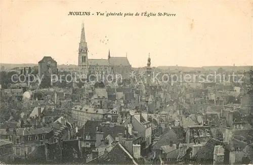 Moulins Allier Vue generale prise de l Eglise Saint Pierre Kat. Moulins