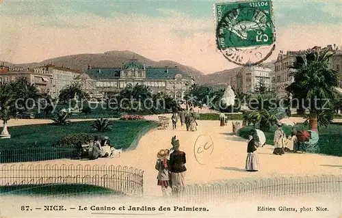 Nice Alpes Maritimes Casino et Jardins des Palmiers Cote d Azur Kat. Nice
