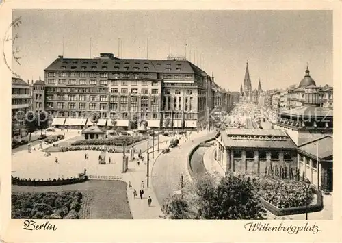 Berlin Wittenbergplatz Kat. Berlin