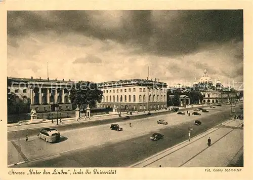 Berlin Strasse Unter den Linden Universitaet Reichshauptstadt Kat. Berlin