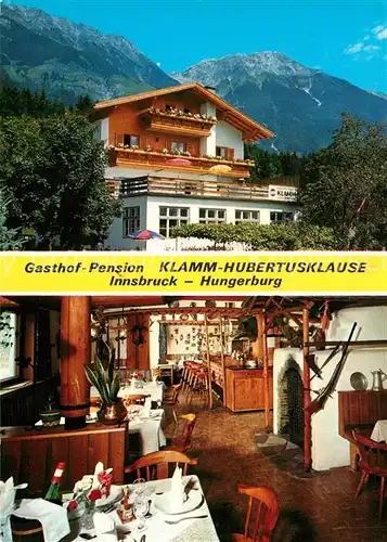 AK / Ansichtskarte Hungerburg Innsbruck Gasthof Pension Klamm Hubertusklause  Kat. Innsbruck