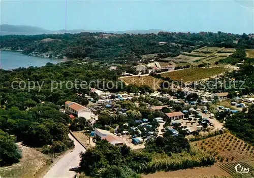 AK / Ansichtskarte Giens Var Fliegeraufnahme Camping Les Cigales Kat. Presqu Ile de Giens Hyeres