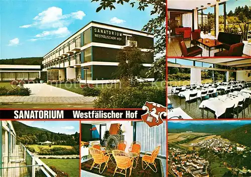 AK / Ansichtskarte Bad Wildungen Sanatorium Westfaelischer Hof Reinhardshausen Kat. Bad Wildungen