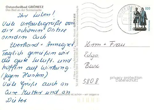 AK / Ansichtskarte Groemitz Ostseebad Fliegeraufnahme mit Strand Kat. Groemitz