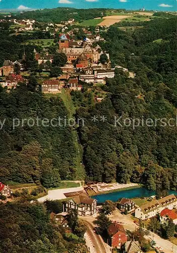 AK / Ansichtskarte Burg Wupper Fliegeraufnahme mit Schloss Seilbahn Unterburg Kat. Solingen