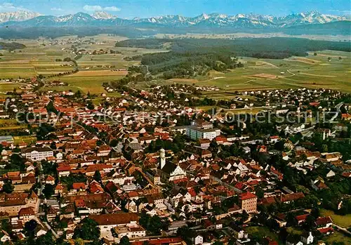 AK / Ansichtskarte Weilheim Oberbayern Fliegeraufnahme Zugspitze Kat. Weilheim i.OB