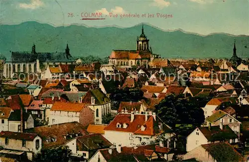 AK / Ansichtskarte Colmar Haut Rhin Elsass Vue generale et les Vosges Kat. Colmar