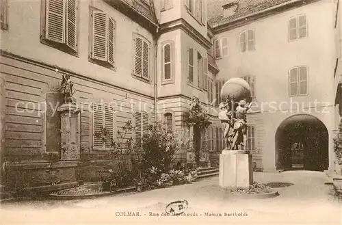 Colmar Haut Rhin Elsass Rue des Marchands Maison Bertholdi Kat. Colmar