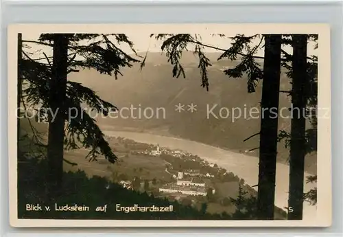 Engelhartszell Donau Oberoesterreich Blick vom Luckstein Kat. Engelhartszell