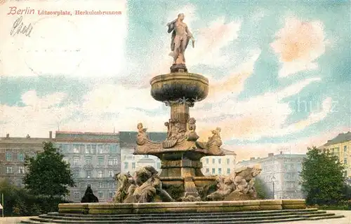 Berlin Luetzowplatz Herkulesbrunnen Kat. Berlin