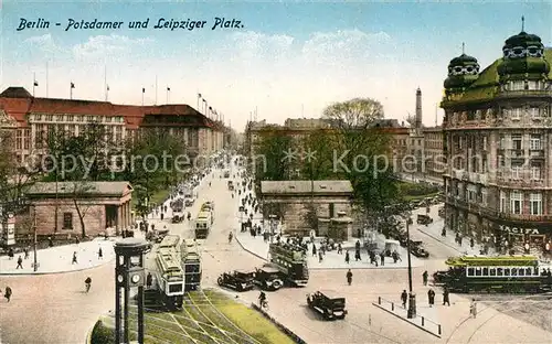 Berlin Potsdamer und Leipziger Platz Strassenbahn Kat. Berlin