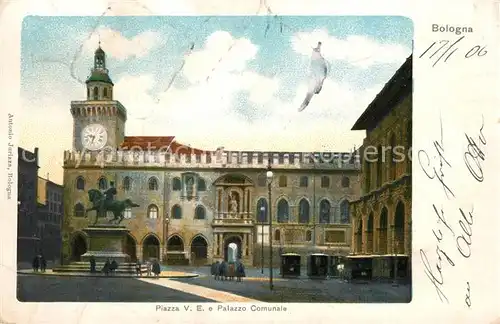 Bologna Piazza V. E. e Palazzo Comunale Kat. Bologna
