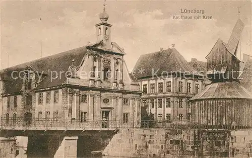Lueneburg Kaufhaus mit Kran Kat. Lueneburg