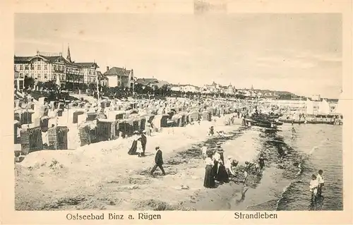 Binz Ruegen Strandleben Kat. Binz