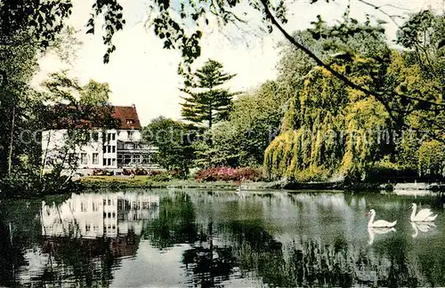 Bad Oeynhausen Staatliche Siel Terrassen Kurhotel Schwanensee Kat. Bad Oeynhausen