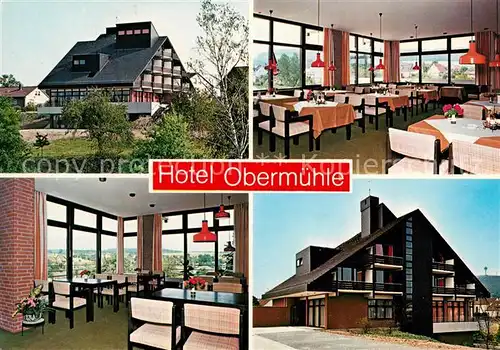 AK / Ansichtskarte Hoexter Weser Hotel Obermuehle  Kat. Hoexter