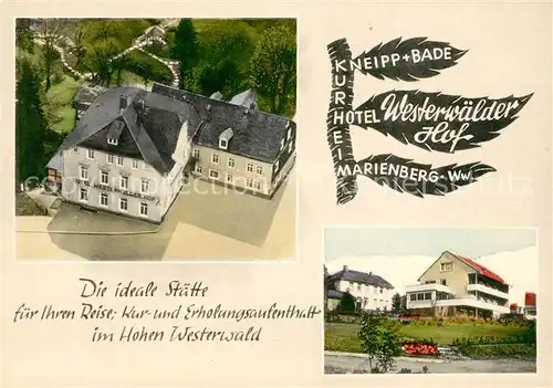 AK / Ansichtskarte Marienberg Westerwald Kurhotel Westerwaelder Hof  Kat. Bad Marienberg (Westerwald)