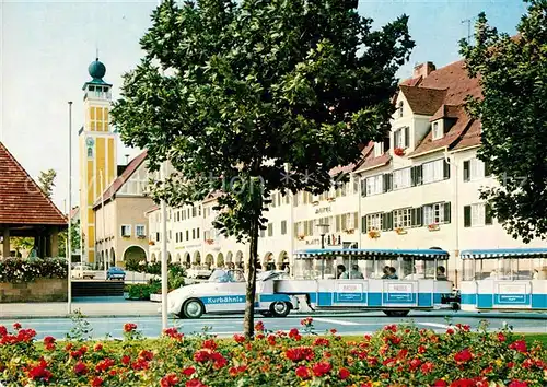 AK / Ansichtskarte Freudenstadt Marktplatz mit Rathaus und Kurbaehnle Kat. Freudenstadt