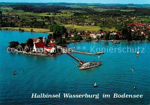 Wasserburg Bodensee Fliegeraufnahme Halbinsel  Kat. Wasserburg (Bodensee)