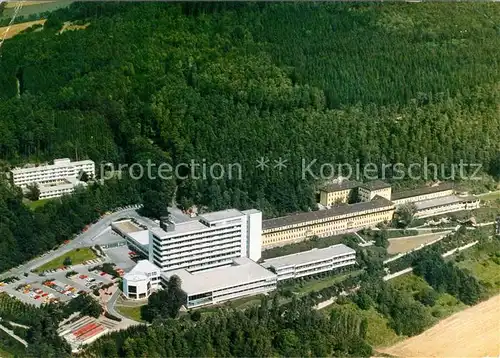 Hoexter Weser Fliegeraufnahme Weserbergland Klinik Kat. Hoexter