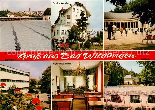 Bad Wildungen Pension Wendler Wandelhalle  Kat. Bad Wildungen