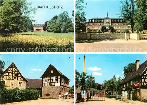 Bad Koestritz Schlosspark Sanatorium HOG Frosch VEB Schwarzbier Brauerei Kat. Bad Koestritz