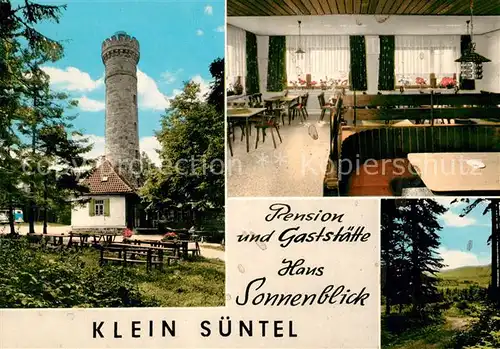 Klein Suentel Pension Gaststaette Haus Sonnenblick Aussichtsturm Kat. Bad Muender am Deister