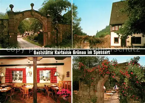 Hasloch Main Gaststaette Kartause Gruenau Kat. Hasloch