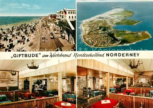 Norderney Nordseebad Giftbude am Weststrand Kat. Norderney