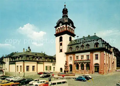 Weilburg Marktplatz Schlosskirche Kat. Weilburg Lahn