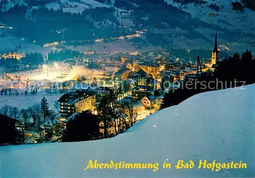 AK / Ansichtskarte Hofgastein Bad Abendstimmung Winterlandschaft Kat. Bad Hofgastein