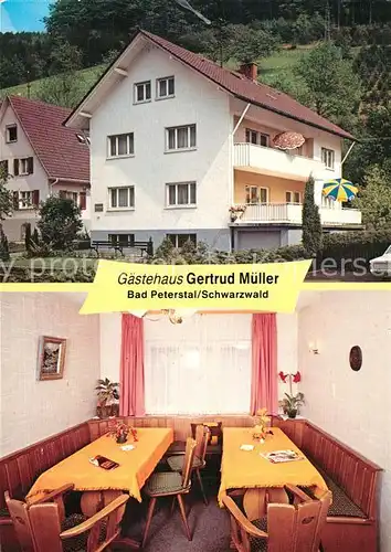 AK / Ansichtskarte Peterstal Griesbach Bad Gaestehaus Mueller Kat. Bad Peterstal Griesbach