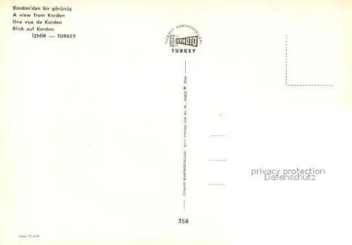 AK / Ansichtskarte Tuerkei Panorama von Kordon Kat. Tuerkei