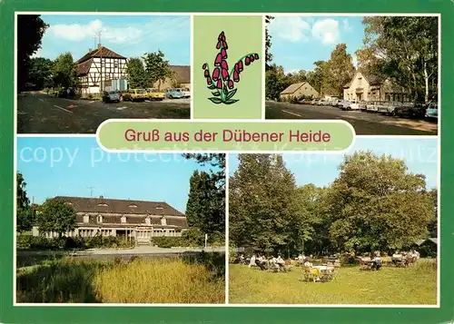 AK / Ansichtskarte Duebener Heide Heidegasthof Zum Wachtmeister HO Gaststaette Rotes Haus Kat. Dueben