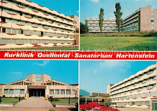 AK / Ansichtskarte Reinhardshausen Kurklinik Quellental Sanatorium Hartenstein Kat. Bad Wildungen