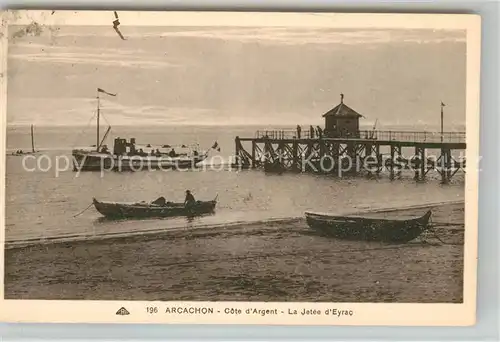 AK / Ansichtskarte Arcachon Gironde Cote dArgent La Jetee d Eyrac Kat. Arcachon