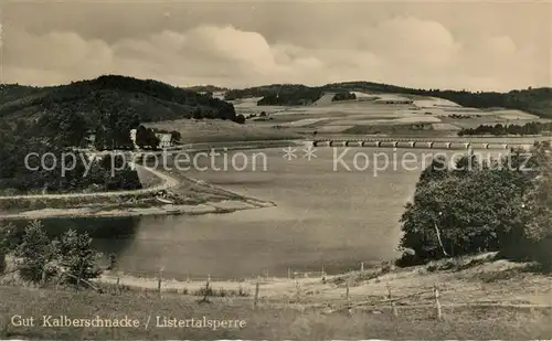 Listertalsperre Landschaftspanorama Gut Kalberschnacke Kat. Attendorn