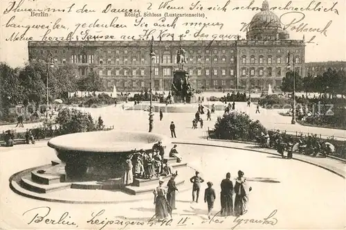 Berlin Koenigliches Schloss Denkmal Kat. Berlin