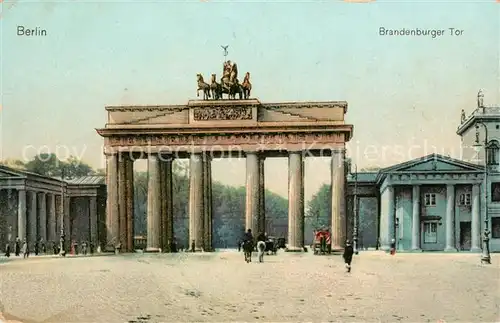 Berlin Brandenburger Tor Quadriga Kat. Berlin