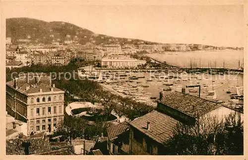 Cannes Alpes Maritimes Le Cours le Casino et le Port pris du Mont Chevalier Cote d Azur Kat. Cannes