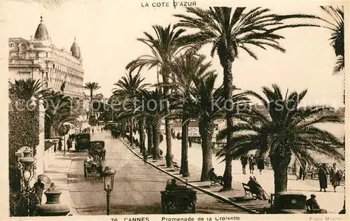 Cannes Alpes Maritimes Promenade de la Croisette Cote d Azur Kat. Cannes