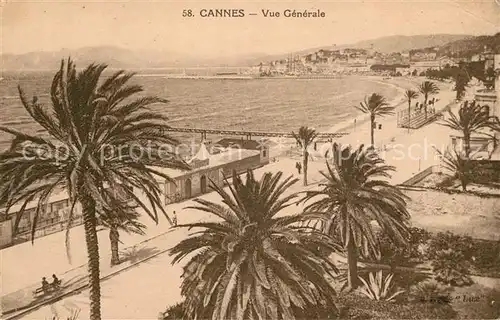 Cannes Alpes Maritimes Vue generale Plage Cote d Azur Kat. Cannes