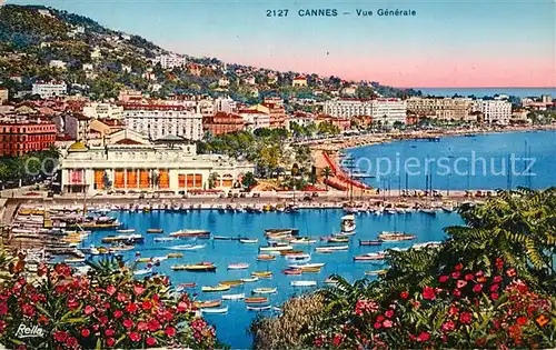 Cannes Alpes Maritimes Vue generale Port Cote d Azur Kat. Cannes