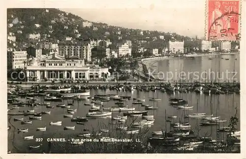 Cannes Alpes Maritimes Vue prise du Mont Chevalier Port Cote d Azur Kat. Cannes