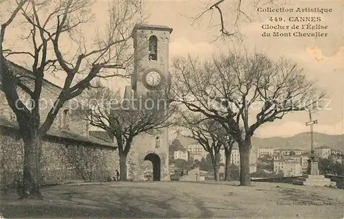 Cannes Alpes Maritimes Clocher de l Eglise du Mont Chevalier Cote d Azur Kat. Cannes