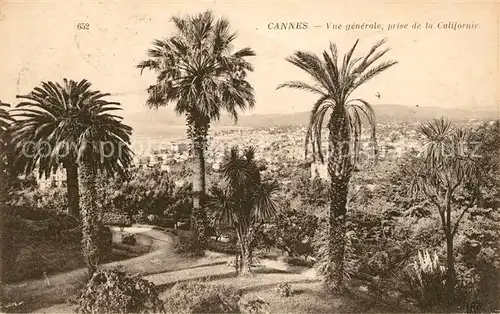 Cannes Alpes Maritimes Vue generale prise de la Californie Cote d Azur Kat. Cannes